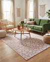 Savannah Escape Collection Area Rug -  Amazon (Pink Ivory) Rectangle Pink Ivory  lifestyle 5