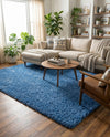 Plush Oasis Collection Area Rug - Serenity (Periwinkle Blue) Rectangle Periwinkle Blue  lifestyle 20