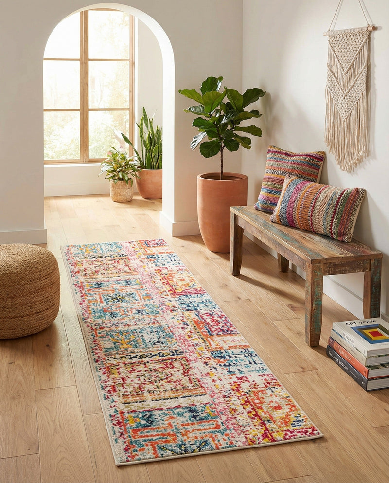 Sierra Collection Area Rug -  Tahoe Runner Multi  lifestyle 49