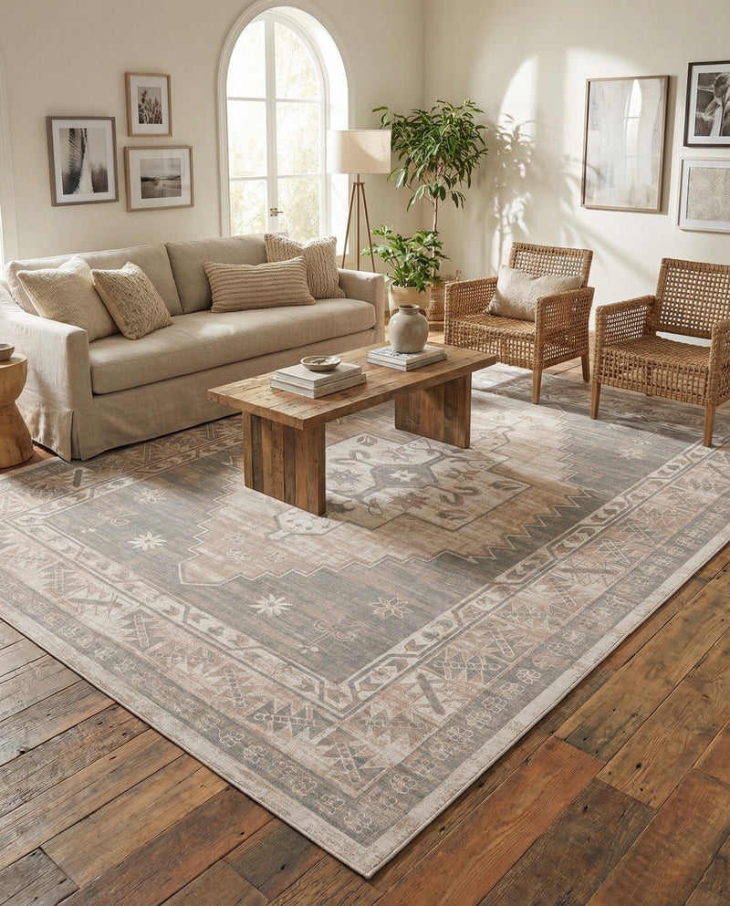 Savannah Series Collection Area Rug -  Augusta (Mink) Rectangle Mink  lifestyle 10