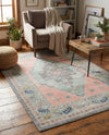 Savannah Series Collection Area Rug -  Augusta (Pink) Rectangle Pink  lifestyle 16