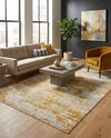 Bloomsbury Elegance Collection Area Rug -  Belgravia Rectangle Yellow  lifestyle 45