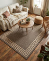 Sahara Sands Collection Area Rug -  Elephantine Rectangle Brown  lifestyle 25