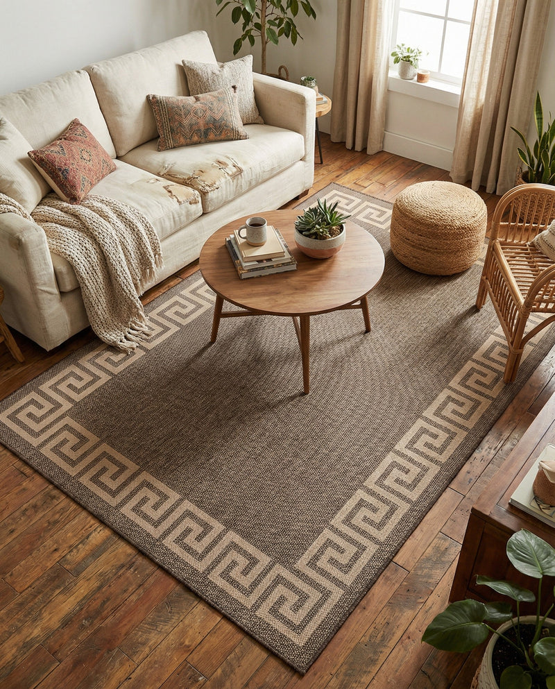 Sahara Sands Collection Area Rug -  Elephantine Rectangle Brown  lifestyle 25