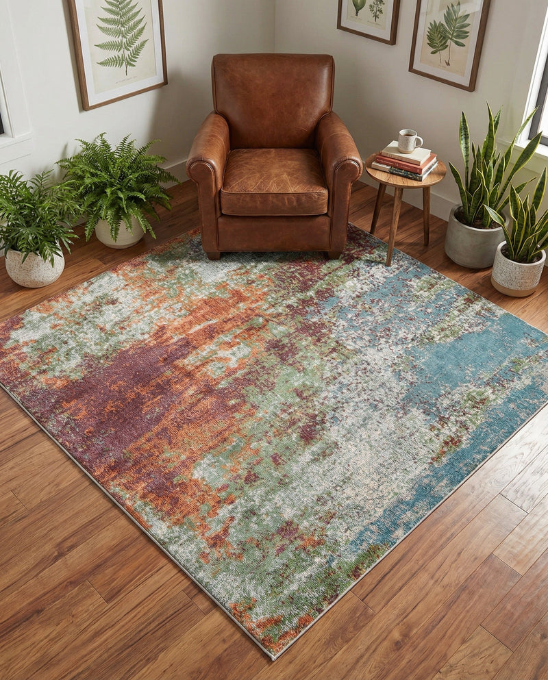 Arcadia Rugs Collection Area Rug -  Avalon Square Multi  lifestyle 70
