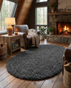 Alpine Plush Collection Area Rug -  Cortina (Peppercorn) Oval Peppercorn  lifestyle 55
