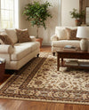 Jaipur Elegance Collection Area Rug -  Nahargarh (Cream) Rectangle Cream  lifestyle 21