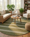 Urban Oasis Rugs Collection Area Rug -  District (Green) Oval Green  lifestyle 22