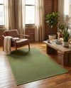 Soho Elegance Collection Area Rug - Chelsea (Green) Rectangle Green  lifestyle 16