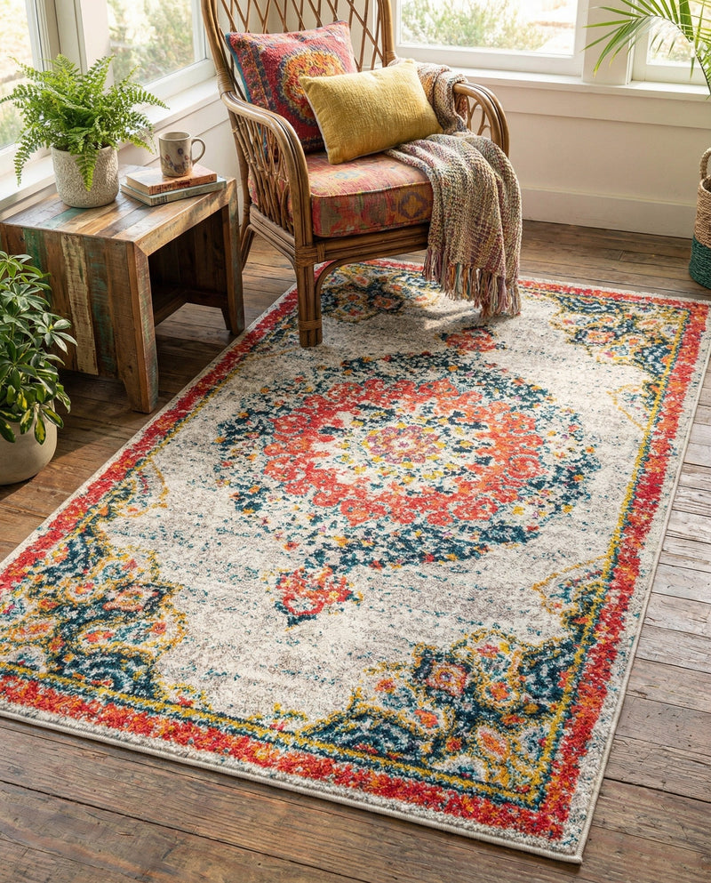 Brighton Terrace Collection Area Rug - Hove (Ivory) Rectangle Ivory  lifestyle 17