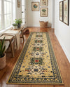 Tabriz Tapestries Collection Area Rug - Azerbaijan (Cream) Runner Cream  lifestyle 51
