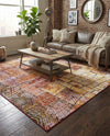 Seville Elegance Collection Area Rug - Cordoba Rectangle Rust Red  lifestyle 23