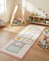 Wonder Tykes Collection Area Rug -  Swirl Runner Ivory  lifestyle 29