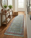 Caribbean Breeze Collection Area Rug -  Juniper Runner Blue  lifestyle 35