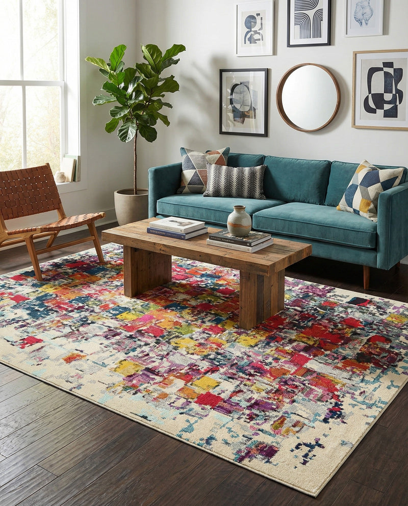 Marrakesh Elegance Collection Area Rug -  Azilal Rectangle Multi  lifestyle 31