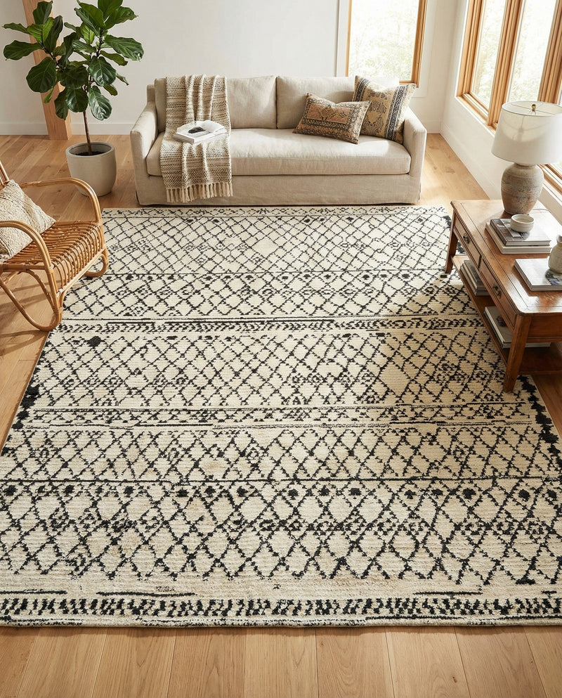 Tangier Treasures Collection Area Rug -  Marrakech Rectangle Ivory  lifestyle 30