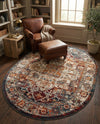 Savannah Soiree Collection Area Rug -  Everglade (Multi) Oval Multi  lifestyle 43