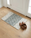 Tulum Trellis Collection Area Rug - Shoreline Rectangle Gray  lifestyle 30