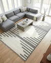 Monochrome Collection Area Rug -  Ash Rectangle Ivory White  lifestyle 20