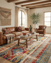 Sedona Vista Collection Area Rug -  Navajo Rectangle Blue  lifestyle 22