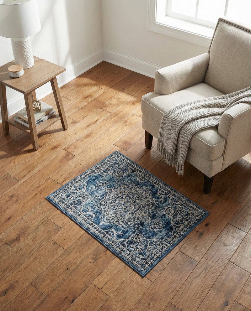 Mykonos Manor Collection Area Rug -  Tinos (Blue) Rectangle Blue  lifestyle 22