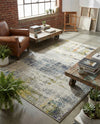 Chromatic Oasis Collection Area Rug -  Prism Rectangle Gray  lifestyle 7