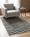 Soho Elegance Collection Area Rug -  Hudson (Black) Rectangle Black  lifestyle 19
