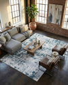 Cathedral Elegance Collection Area Rug -  Basilica Rectangle Navy Blue  lifestyle 69