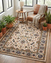 Casablanca Tapestry Collection Area Rug -  Marrakech (Ivory) Rectangle Ivory  lifestyle 15