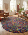 Caribbean Cove Collection Area Rug -  Vincent Oval Multi  lifestyle 38