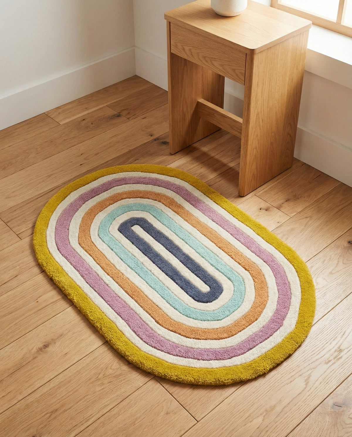 Shepherd's Glen Wool Collection Area Rug - Eldon Oval Multi  lifestyle 30