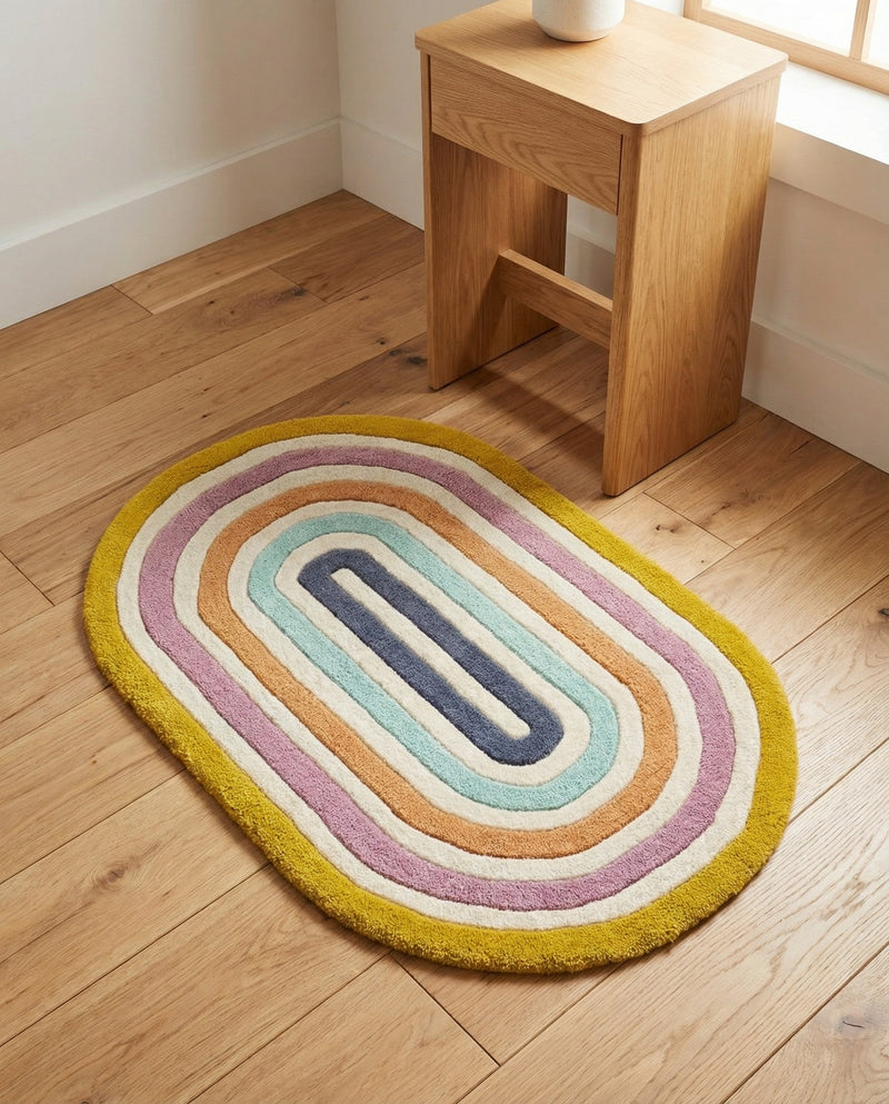 Shepherd's Glen Wool Collection Area Rug - Eldon Oval Multi  lifestyle 30