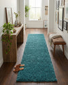 Plush Oasis Collection Area Rug - Serenity (Deep Aqua Blue) Runner Deep Aqua Blue  lifestyle 73