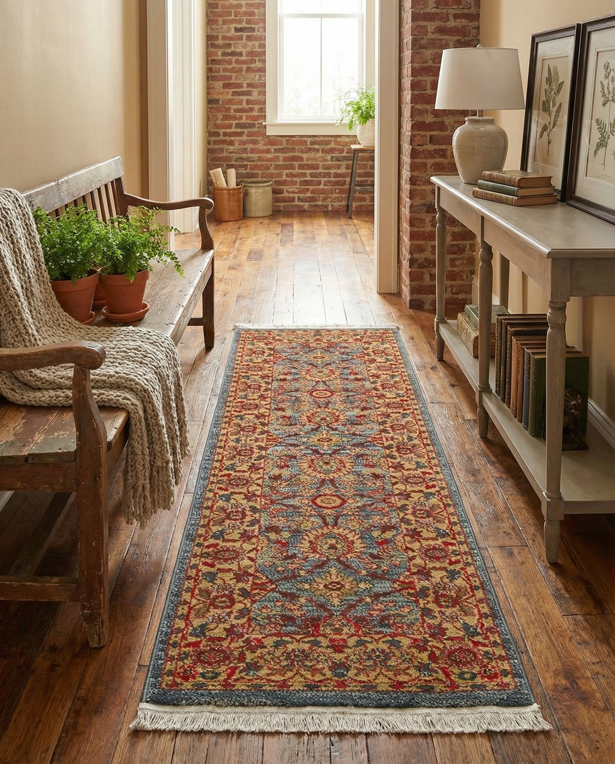 Chelsea Elegance Collection Area Rug -  Osterley Runner Blue  lifestyle 147