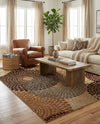 Bistro Lounge Collection Area Rug -  Cappuccino Rectangle Beige  lifestyle 15