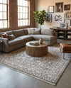Rustic Charm Revival Collection Area Rug - Farmstead Rectangle Light Gray  lifestyle 41