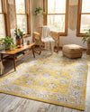 Savannah Series Collection Area Rug -  Beaufort Rectangle Tuscan Yellow  lifestyle 57