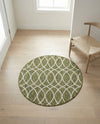 Savannah Pergola Collection Area Rug -  Pavilion (Green) Round Green  lifestyle 46