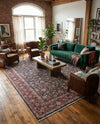Bazaar Chic Collection Area Rug -  Tangier Rectangle Navy Blue  lifestyle 18