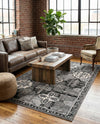 Horizon Collection Area Rug - Dawn Rectangle Gray  lifestyle 25