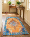 Heritage Elegance Collection Area Rug -  Winterthur (Orange) Runner Orange  lifestyle 28