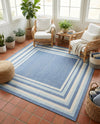Lagoon Oasis Collection Area Rug -  Harbor Square Blue  lifestyle 77