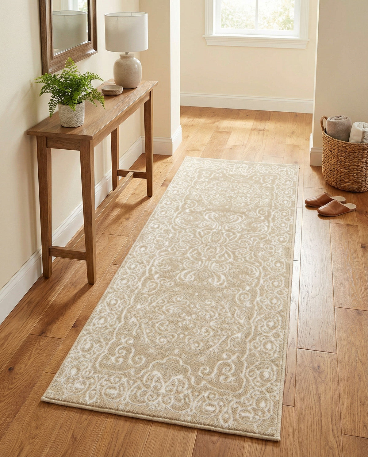 Andes Summit Collection Area Rug -  Lanín Runner Beige  lifestyle 97