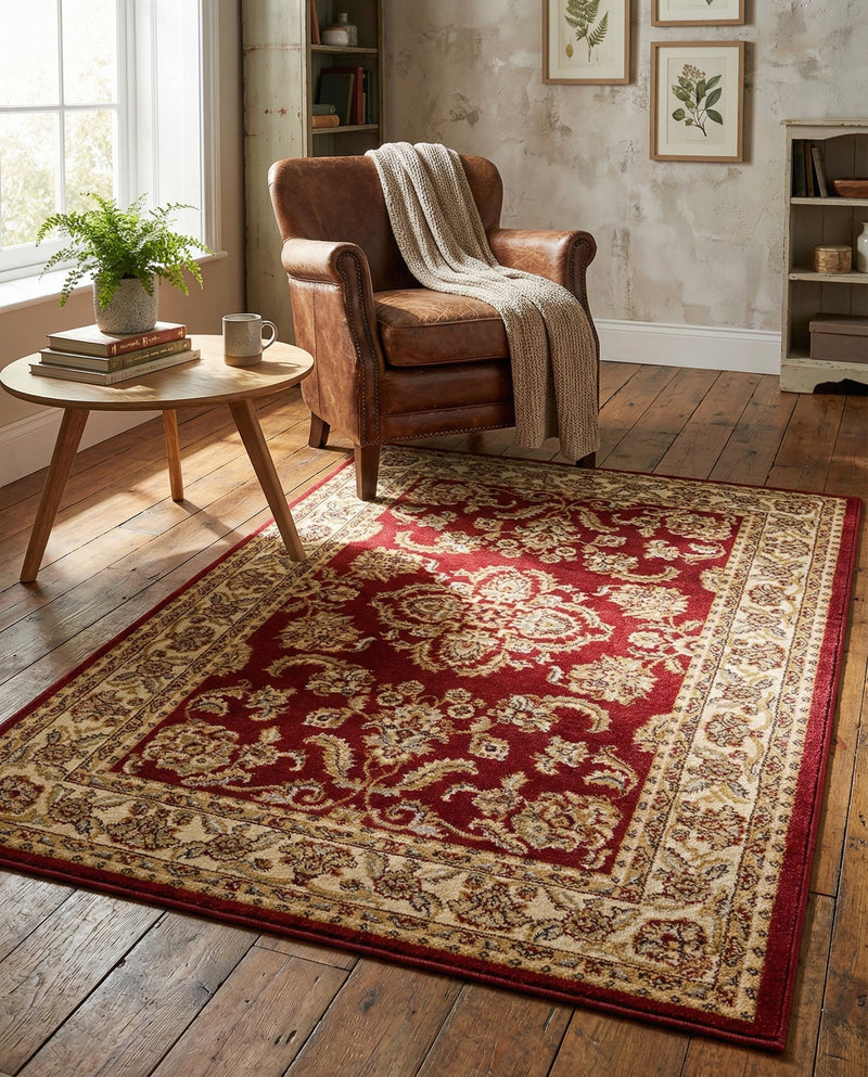 Jaipur Elegance Collection Area Rug -  Jantar Rectangle Red  lifestyle 20