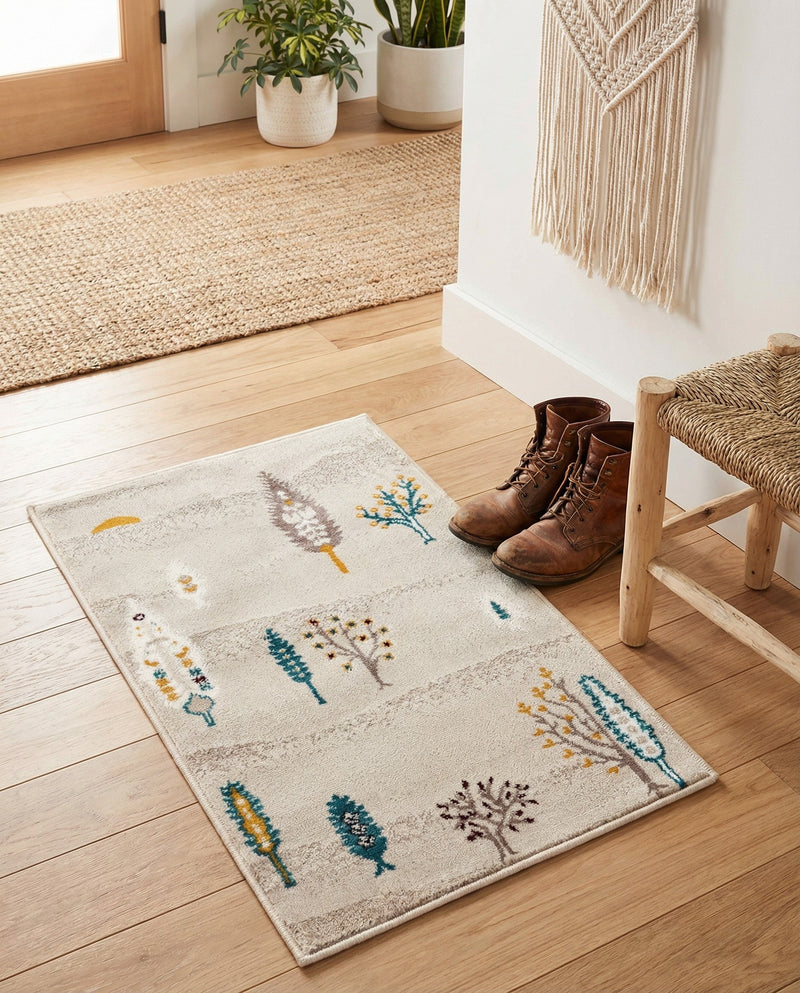 Coastal Haven Collection Area Rug -  Surfside Rectangle Ivory  lifestyle 13