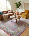 Arcadia Rugs Collection Area Rug - Eden (Pink) Rectangle Pink  lifestyle 18