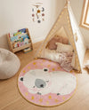 Wonder Tykes Collection Area Rug -  Jovial Round Pink  lifestyle 7