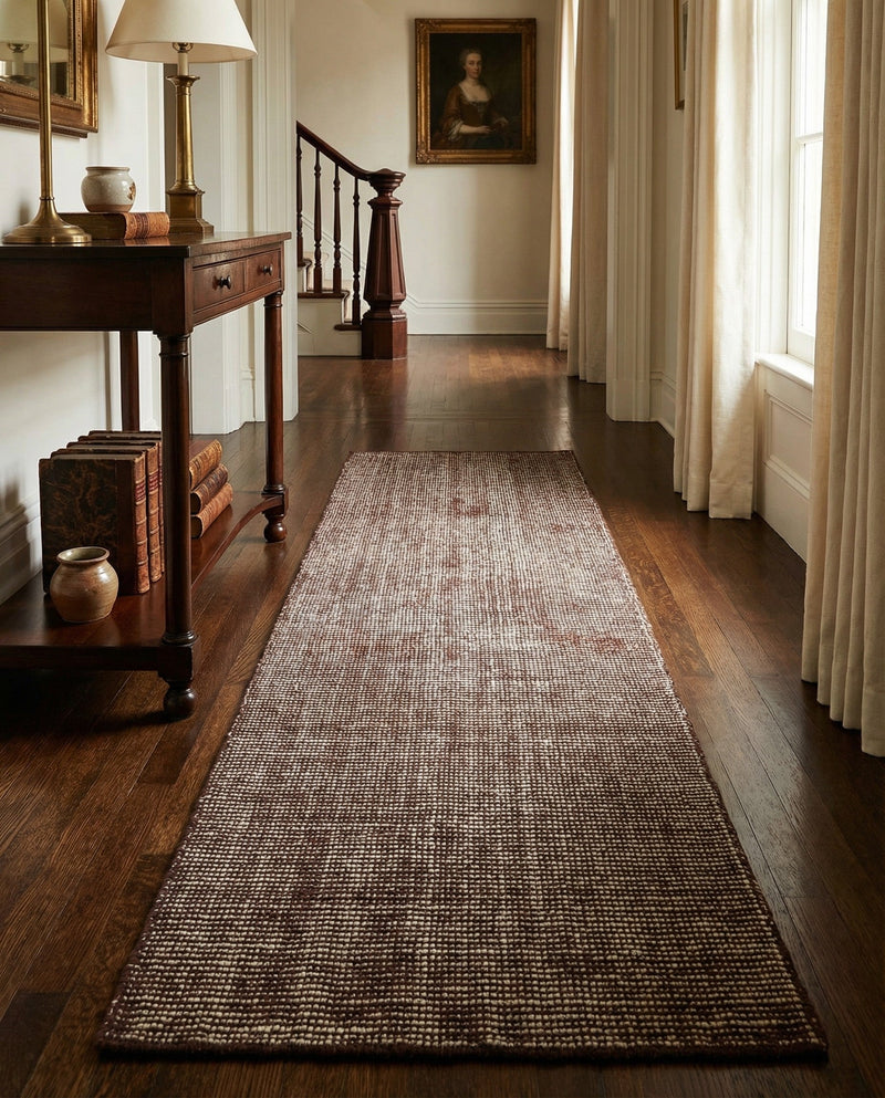 Berkshire Estate Collection Area Rug - Windsor (Mocha Brown) Runner Mocha Brown  lifestyle 42