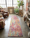 Mediterranean Lattice Collection Area Rug - Santorini (Multi) Runner Multi  lifestyle 74