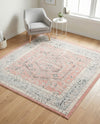 Adriana Terrace Collection Area Rug - Capri (Rose) Square Rose  lifestyle 44